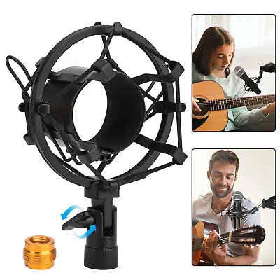 Universal Microphone Shock Mount Mic Clip For Home Studio Podcast Recording 5/8 • $11.48