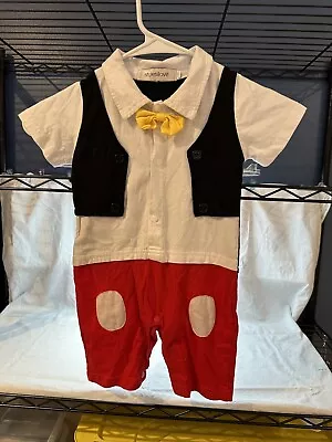 Vintage Stylesilove Mickey Mouse Romper -  24 Months Preowned • $10