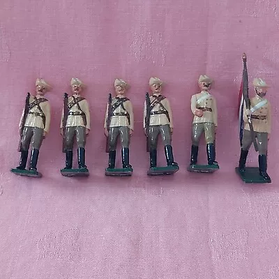 Britains Hand Painted Lead Soldiers X 6 • £12