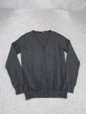 Ballantyne Sweater Womens 38 Gray Cotton Button Up Cardigan • $29.99