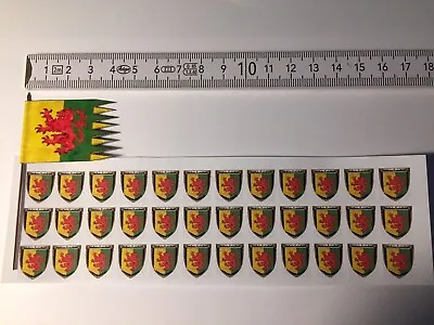 1333) 1x 28mm Medieval Banner William Marshal + 36 Shield Stickers Barons’ War • $4.96