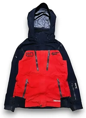 Marmot Gore Tex Pro Ski Patrol Jacket Black Red Jackson Hole Outdoor Men's S • $49.99