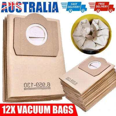 12x Vacuum Bags For KARCHER WD3 WD3.5P Premium WD5 WD6 P MV2 MV3 A2504 WD3.330M • $27.29