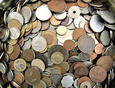 £4.99 • Buy 10 - 1000  Mixed Foreign World Coins Bulk Buy  Choose Your Amount Free Uk Post 