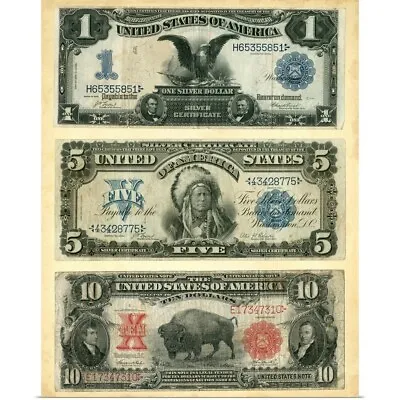 Antique Currency VI Poster Art Print Money Home Decor • $29.99