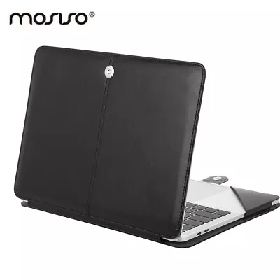 Mosiso PU Leather Stand Case Cover For Mac Pro 13 15 Touch Bar 2018 A1989 A1990 • $16.14