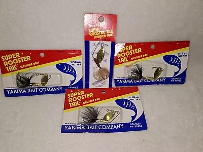 Vintage Worden's ROOSTER TAIL Sonic Rooster Tail Spinner Bait Fishing Lot Of 4 • $24.99