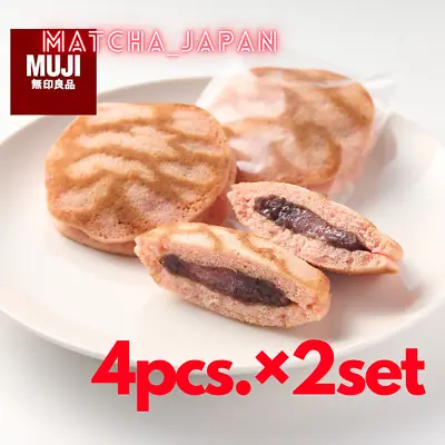 MUJI JAPANESE   Dorayaki With Cherry Blossom Mochi Red Bean Pancake Wagashi×2set • $43.99