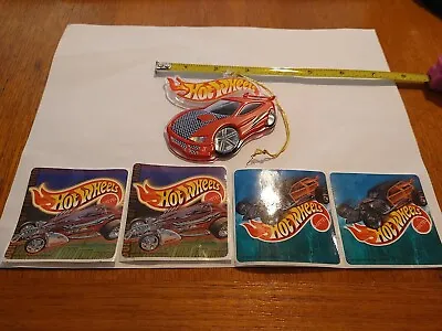 Vintage Hot Wheels Christmas Ornament 2001 Plastic And 4 Stickers  • $14.99