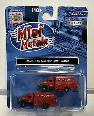 Mini Metals N Scale Conoco 1954 Ford Tank Truck Set #50442 • $19.99