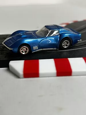 Custom Painted Mediterranean Blue Poly Original Mega G Afx 71 Corvette Body Only • $39.95
