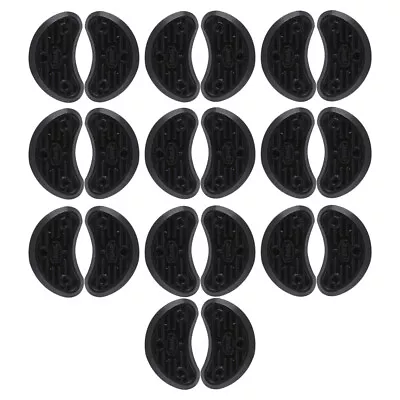 £5.80 • Buy 10 Pairs Sole Heel Repair Pad Black Boot Heels Sole Heel Replacement Pad