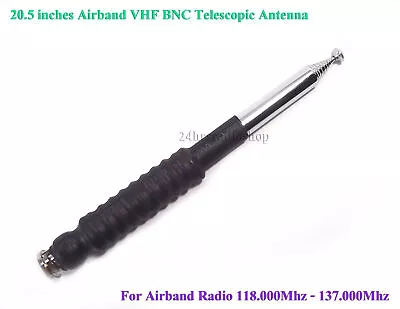 20.5  AirBand Scanner VHF Aviation Avionics Low SWR TX BNC Telescopic Antenna • $26.92