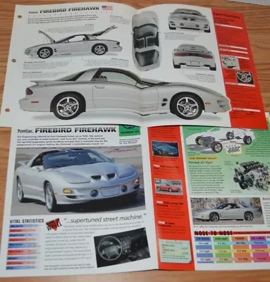 ★1999 Pontiac Firebird Firehawk Specs Info Original Brochure Poster 99★ • $19.99
