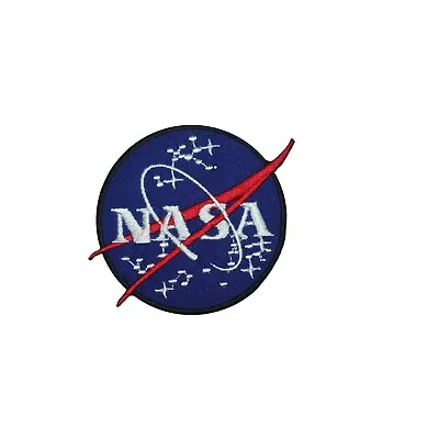 Nasa Blue Circle Iron On Patch Sew On Badge Embroidered Cloth Patch • £2.49