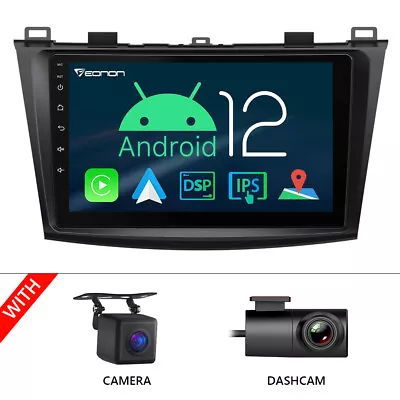 CAM+DVR+For Mazda 3 2010-2013 Android 12 Car GPS Radio Stereo CarPlay Head Unit • $289.99