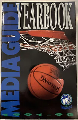 1991-92 Minnesota Timberwolves Basketball Official Media Guide Book (B120) • $14.99