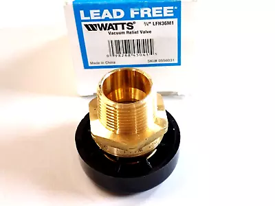 $19.47 • Buy WATTS Brass Vacuum Relief Valve LFN36M1 0556031 NEW #324