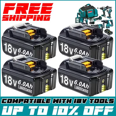 6.0Ah / 8.0Ah For Makita 18V LXT Lithium-Ion BL1830 BL1850 BL1860 Tool Battery • $21.46