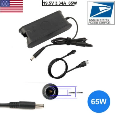 $11.99 • Buy 65W AC Charger Laptop Power Adapter For Dell Inspiron 15 3000 3583 3558 5558