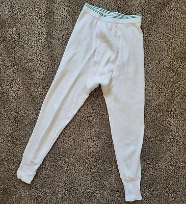 Vintage Hanes Thermal Underwear Waffle Long Johns S 30-32 • $15.99