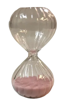 3 Minute Hourglass  Pink Sand Glass Brand New! Guaranteed! • $5.99