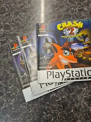 Crash Bandicoot 2:cortex Strikes Back Manual Only *sony Ps1* • £4.99