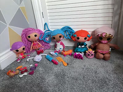 Lalaloopsy Squirt Lil Mittens Fluff ‘n’ Stuff Silly Hair Peanut Big Top Pickles. • £35