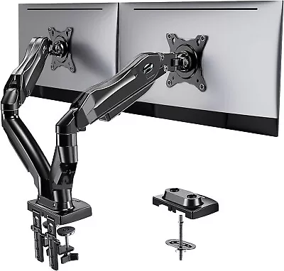 HUANUO Dual Monitor Stand Adjustable Spring Monitor Desk Mount HNDS6 • $47.99