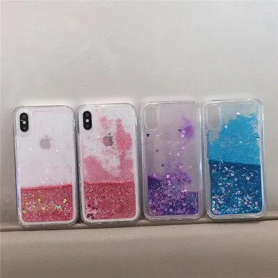 $13.92 • Buy For OPPO A74 A54 A17 A57 5G Realme C21 Liquid Sparkle Glitter Dynamic Bling Case