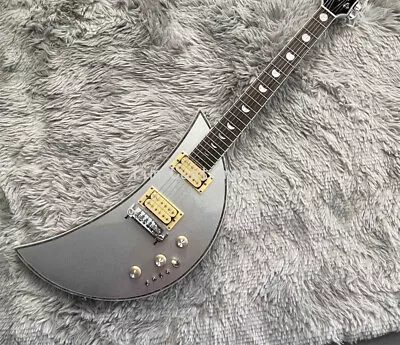 Hot Sale Silver MS Moonsault Electric Guitar Solid Body HH Pickup 6 String • $186.12