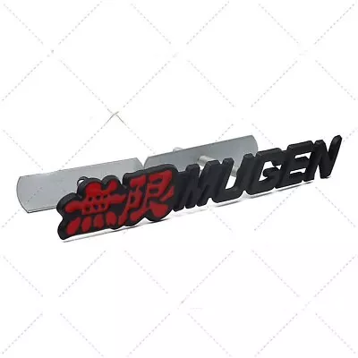 3D Black & Red Coated Metal MUGEN Front Hood Grill Grille Emblem Badge For CR V • $10.90