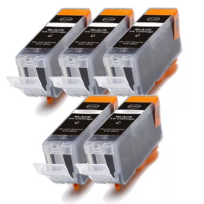 5 PK BLACK Ink W/ CHIP For PGI 225 BK Canon Pixma MG5220 MG5320 MG6120 MG6220 • $9.34