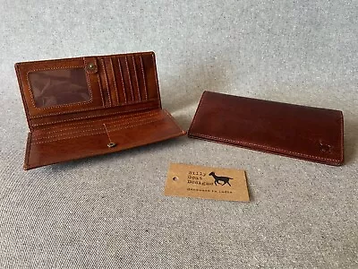 Leather Wallet Purse Bifold TWW2 Women ID Window Buffalo Zip Billy Goat Designs • $45.02