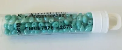 $2.50 • Buy Preciosa, Czech Pressed Twin - Rainbow Turquoise - 5 X 2.5 Mm, Two Holes (8226)