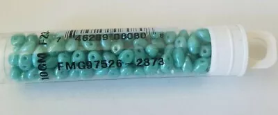 $2.50 • Buy Preciosa, Czech Pressed Twin - Rainbow Turquoise - 5 X 2.5 Mm, Two Holes (8226)