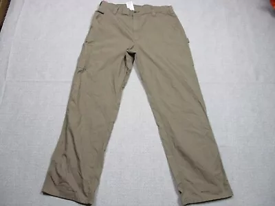 Carhartt Pants Mens 38 Brown Canvas Work Outdoors Workwear Loose B151-LBR 38x34 • $14.99