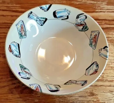 Fitz & Floyd Omnibus Habitat Americana  50s Kitchen  10  Vegetable Bowl 1994 • $18.99