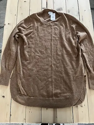 J Crew Tan Crew Neck Sweater NWT Size S • $19.99