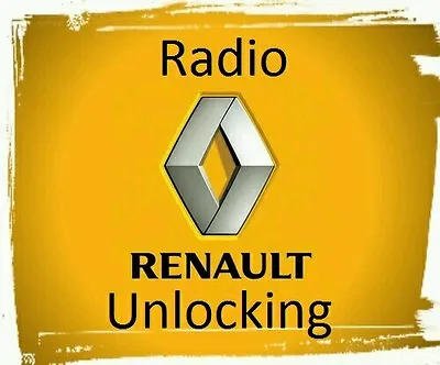 Renault Decode Unlock Code Car CD Radio Player Clio Captur Kangoo Megane Scenic • £0.99