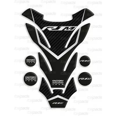 Tank Pad  Detroit  Gray Scale Carbon Look For Yamaha R1M • $32.88