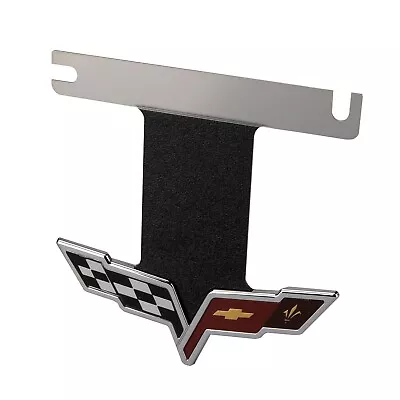 OEM GM Corvette 2005-13 C6 Exhaust Filler Plate With Crossed Flags Emblem / Logo • $84.95