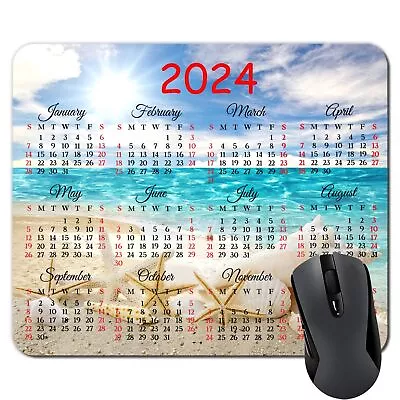 2024 Calendar Mouse Pad Natural Rubber Mouse Pad Quality Creative Gaming Mouse • $12.99