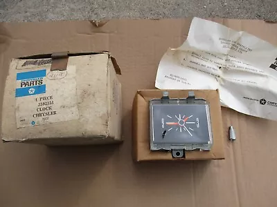 MoPar Dash Clock - NOS - Late Production   '71-'73 Chrysler Car - P/N 3592151 • $195