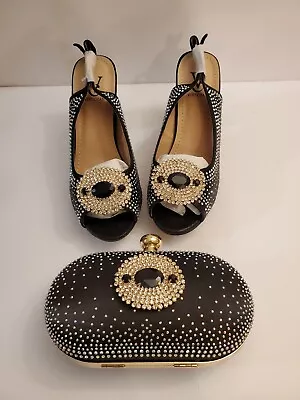 Vivi Chan Shoes & Purse Matching Rhinestone Fashion Size 7 New • $32.68