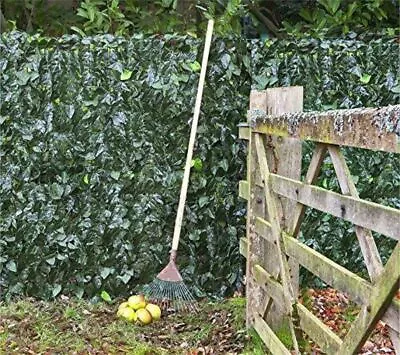 9M Artificial Hedge Garden Fake Ivy Leaf Privacy Fence Screening Roll Wall Panel • £13.99