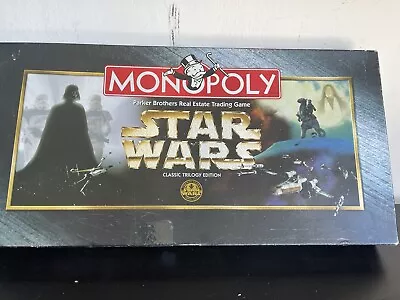 Vintage 1997 Star Wars Monopoly Board Game Classic Trilogy Edition! • $12