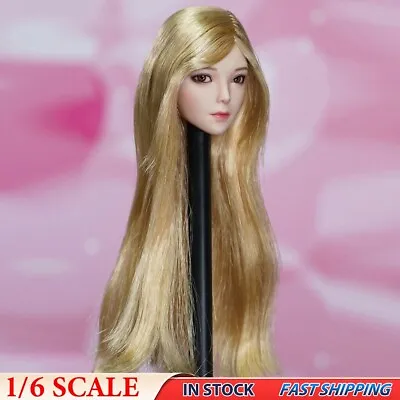 1/6 Movable Eye Female Girl Head Sculpt F 12  Hot Toys Phicen Body Model Figures • $62.99