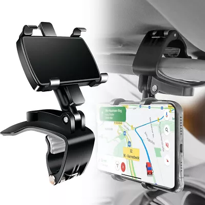 Universal 360° Clip-On Phone Mount Dashboard Cell Phone Holder Car Stand Cradle • £4.99