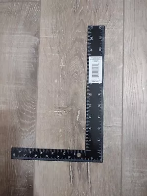 Right Angle Square Ruler Framing Carpenter Roofing Black Steel Inch Easy Read • $9.25